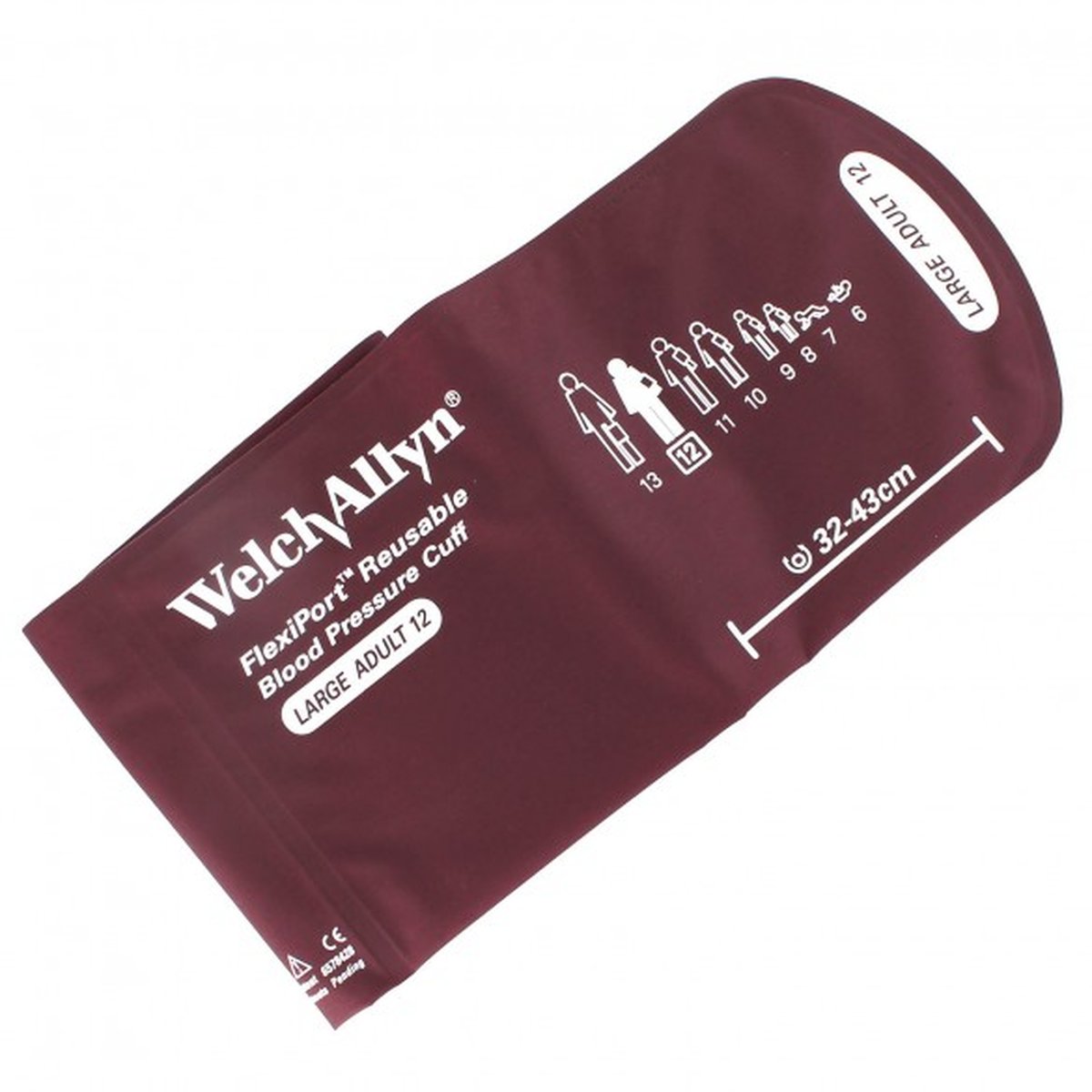 Welch Allyn Flexiport BP Cuff  #12 Large Adult Long 32cm-43cm- No Tubing or Connector