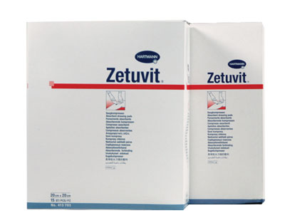 Zetuvit Highly Absorbent Dressings 20cm x 20cm. Sterile Box of 15
