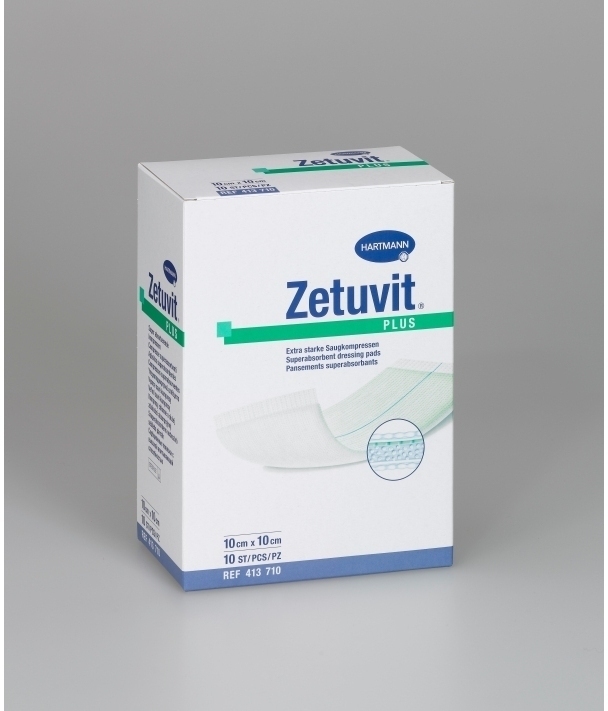 Zetuvit Plus Super Absorbent Dressing 20cm x 25cm. Box of 10