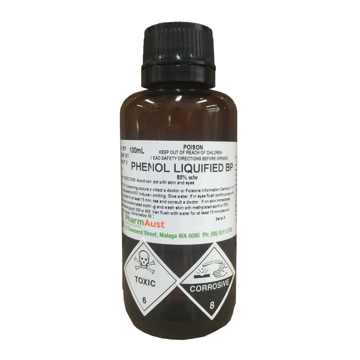 Phenol 80% Liquid 100ml Bottle