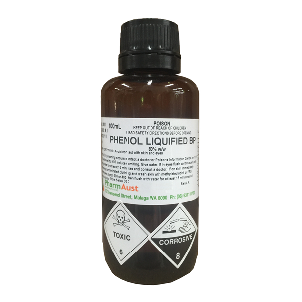 Phenol Liquid 80%, 100ml Bottle