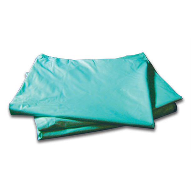 Pillow Sleeve/Slip with Zip Waterproof Green Vinyl. Reuseable 78cm x 51cm