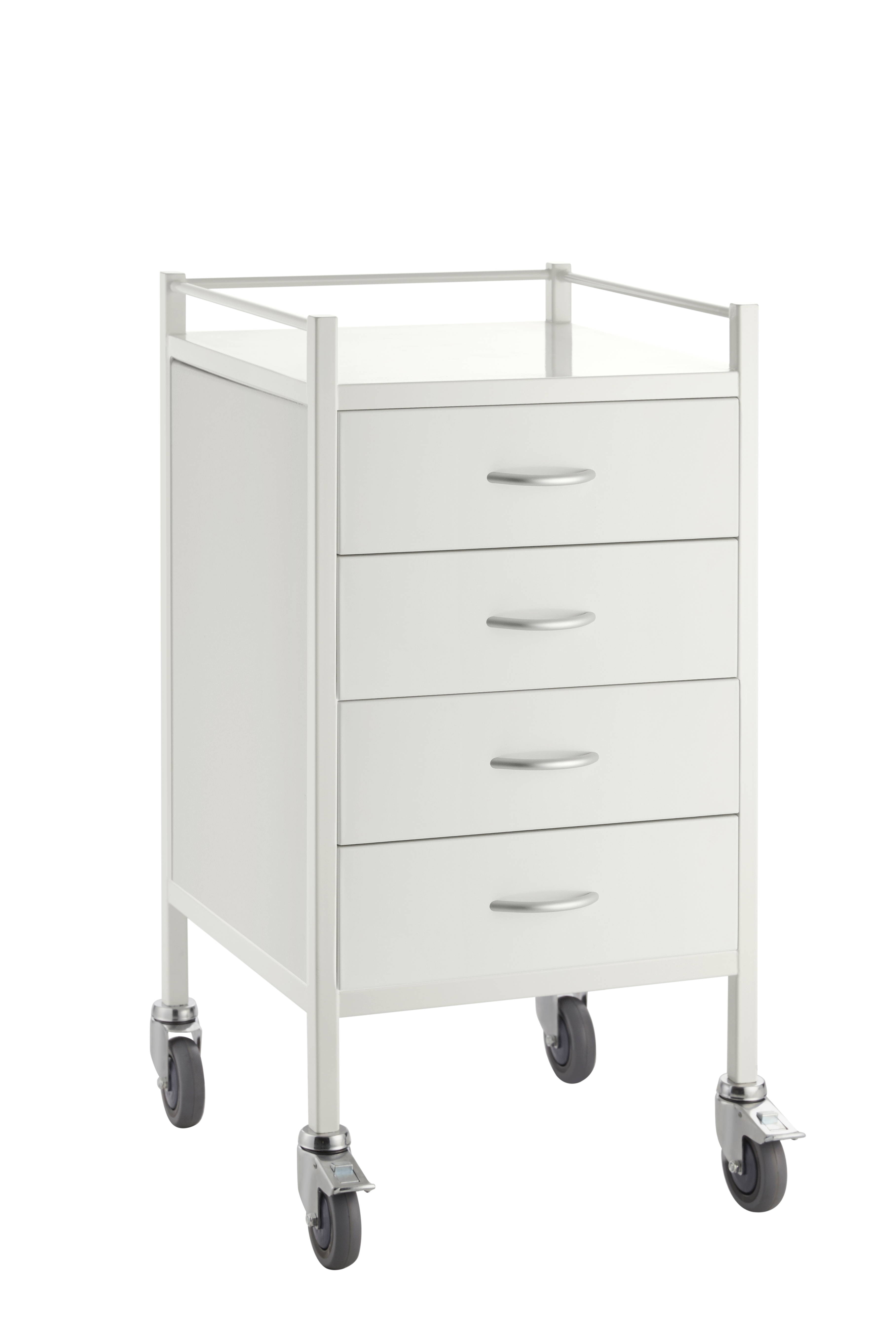 Powder Coated Instrument Trolley with Four Drawers