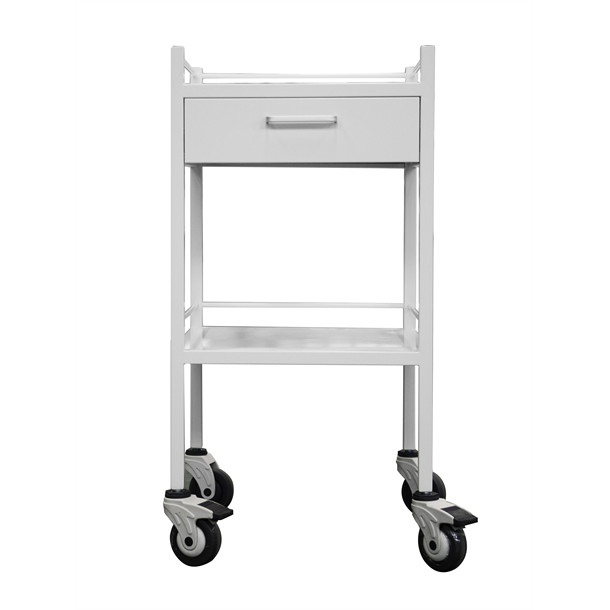 Powder Coated Instrument Trolley with One Drawer