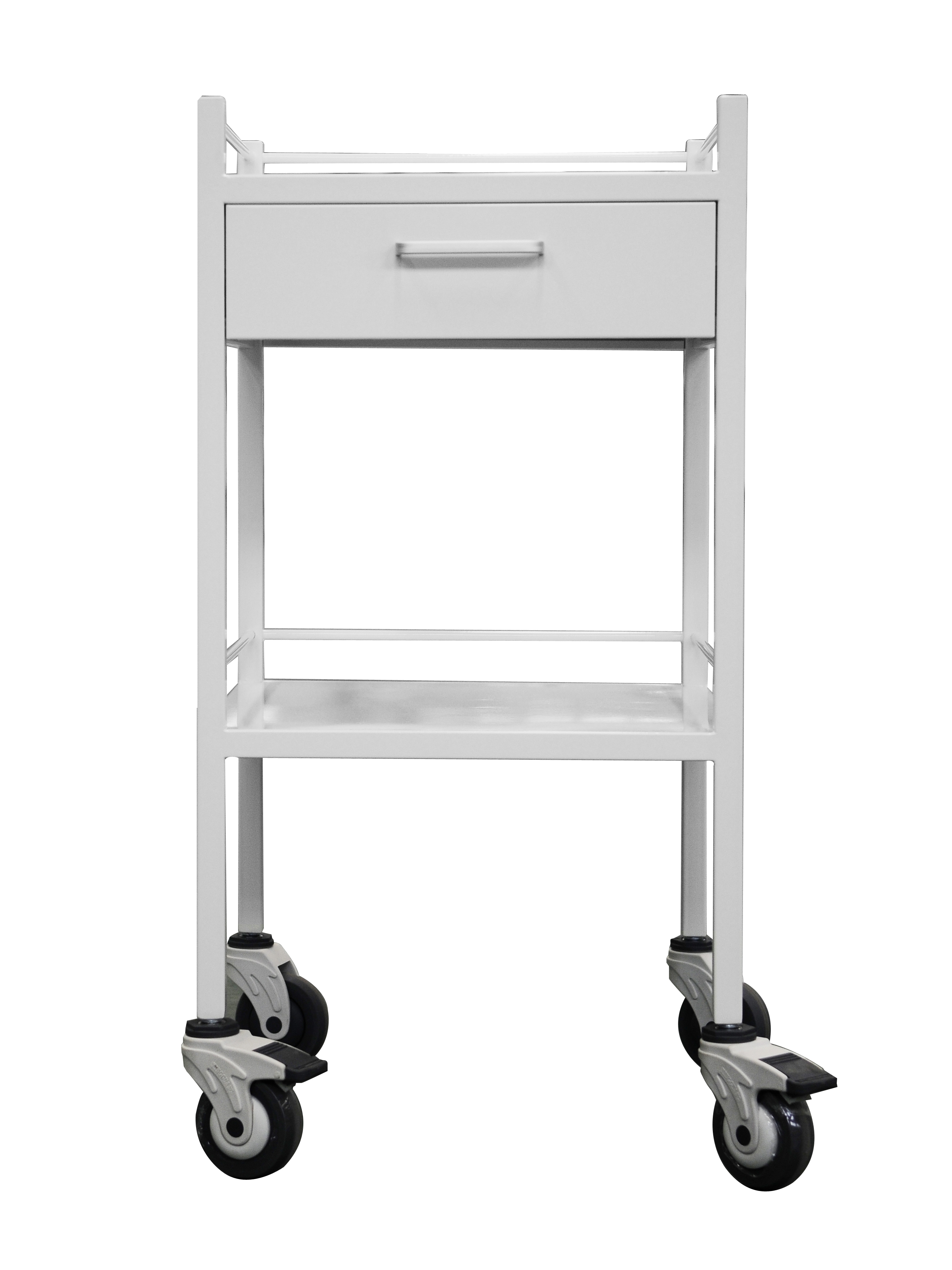 Powder Coated Instrument Trolley with One Drawer