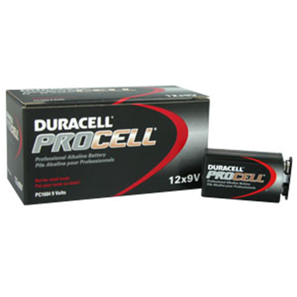 Procell Battery 9 Volt - Box of 12 Alkaline