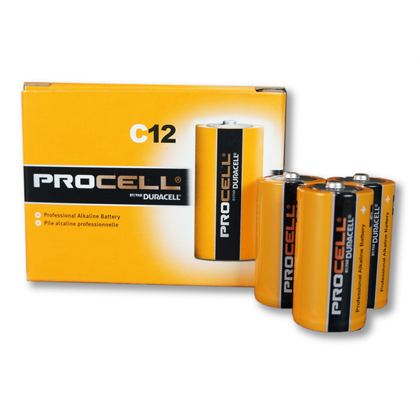 Procell Battery Size C - Box of 12 Alkaline