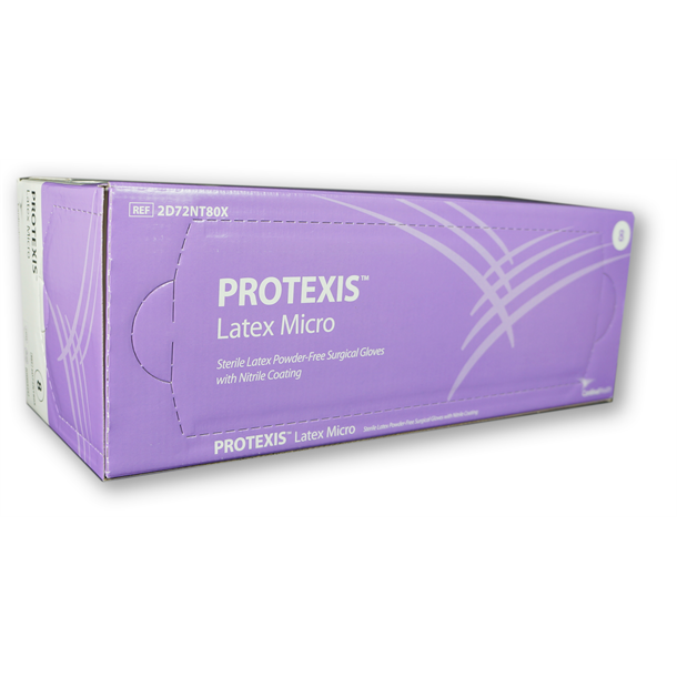 Protexis Latex Micro Gloves Sz 7.0 Sterile Powder-free Surgical Glove Box of 50 Pairs