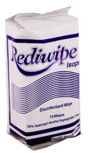 Rediwipe Isopropyl Alcohol Wipes. Refill Pack of 100