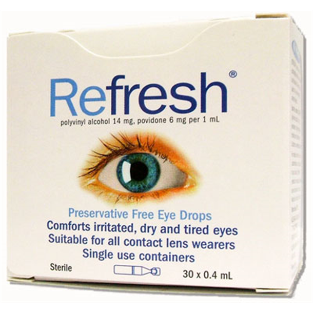 Refresh Plus Eye Drops 0.4ml. Pack of 30