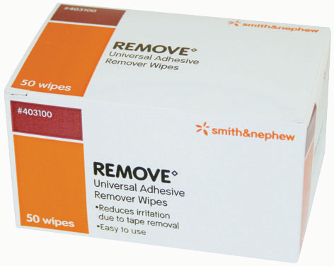 Remove Adhesive Solvent Wipes. Pack of 50