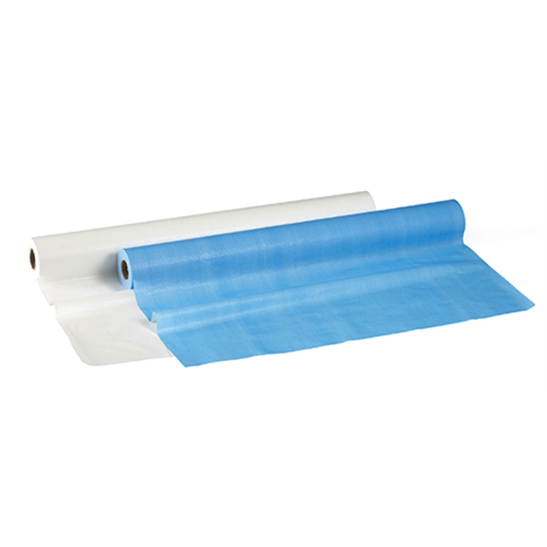 S+M Bed Roll 72cm x 80m. Perforated at 50cm Intervals. Polyethylene Backed, White. Carton of 6