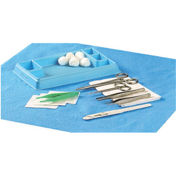 Sage Suture Pack Sterile No.3 with Stainless Steel Instruments. Single.