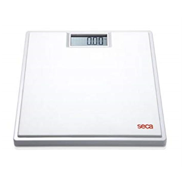 Seca Electronic Flat Scale 150kg 100grm Graduation with White Rubber Platform