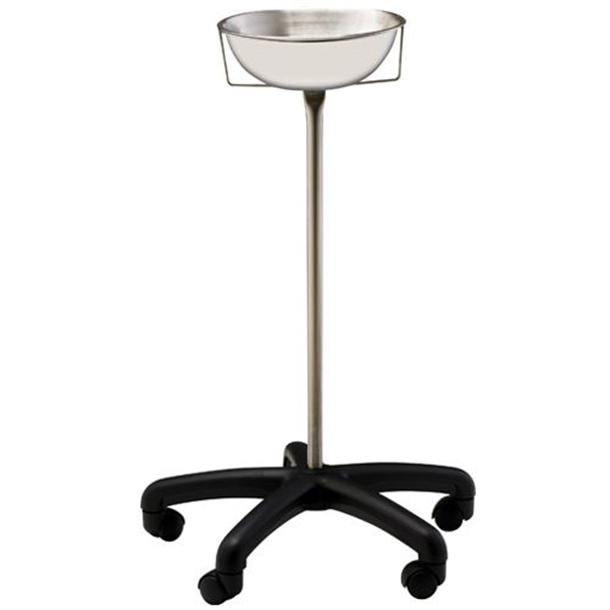 Single Bowl Stand and 30cm Stainless Steel Bowl with a Polycarbonate Mobile Base