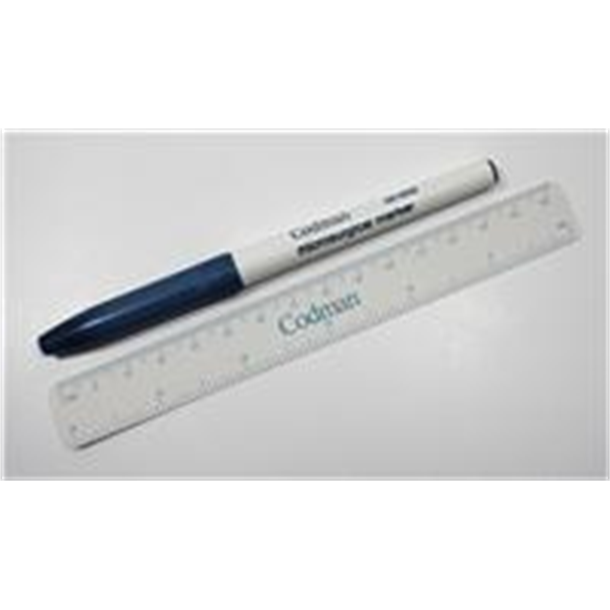Skin Marking Pen Standard Tip with Ruler. Sterile