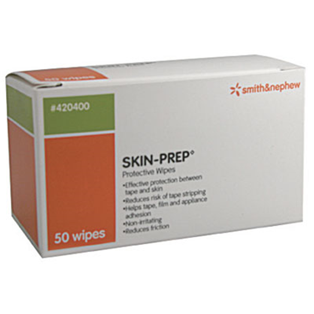 Skin Prep Protective Barrier Wipes. Box of 50