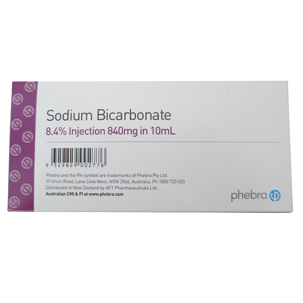 Sodium Bicarbonate Injection 8.4% 10 x 10ml Ampoules