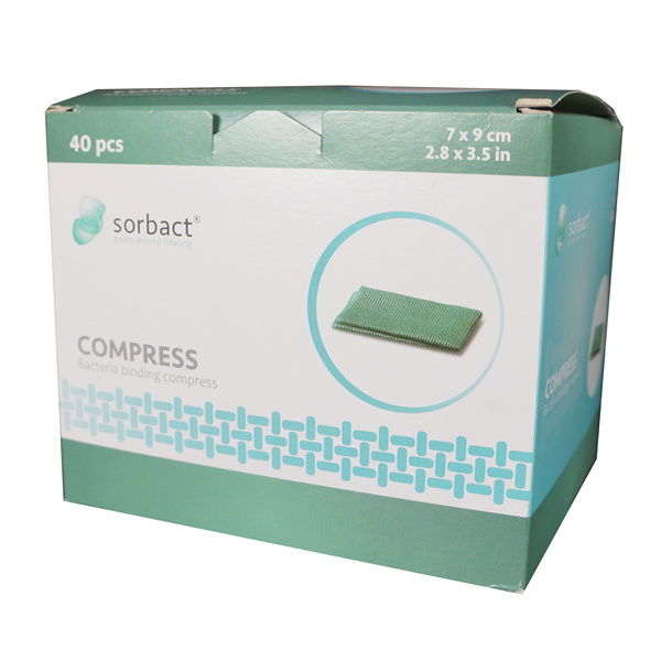 Sorbact Compress Dressing 7cm x 9cm Box of 40