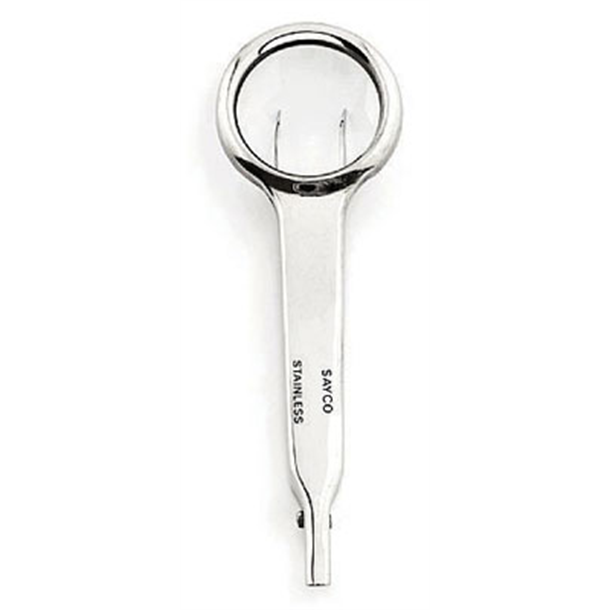 Splinter Forceps Curved with Magnifier 9.5cm