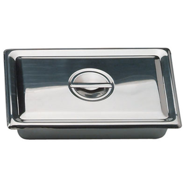 Stainless Steel Instrument Tray with Lid - 300 x 200 x 50mm