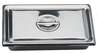 Stainless Steel Instrument Tray with Lid - 300 x 200 x 65mm