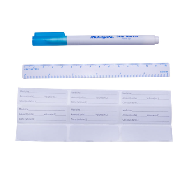 Surgical Marking Pen Fine Tip 0.5mm Line Sterile W-Ruler. Each