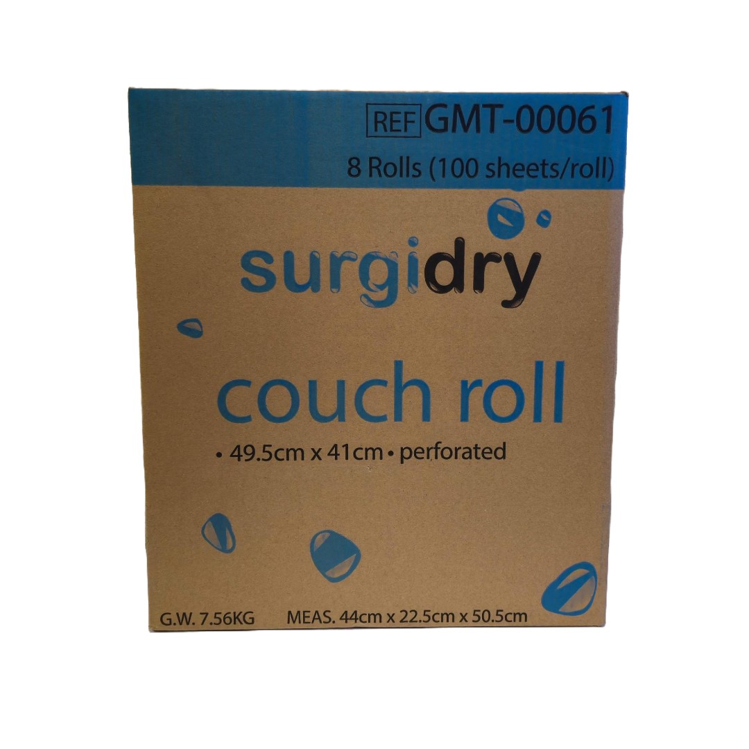  SurgiDry Couch Rolls 49.5cm x 41m. Carton of 8