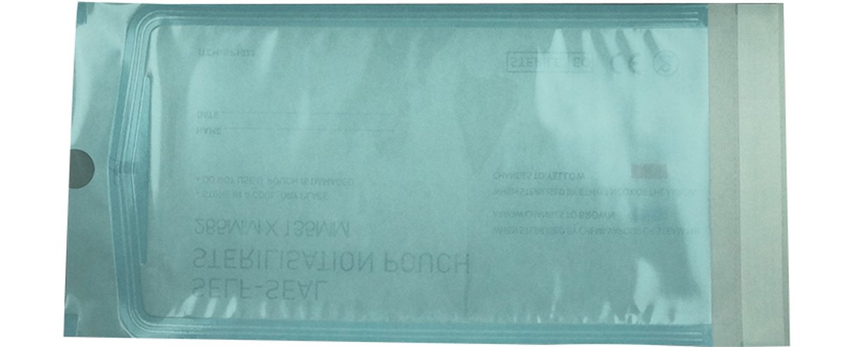 SURGI+Seal Extra Autoclave Pouch 135mm x 255mm. Box of 200