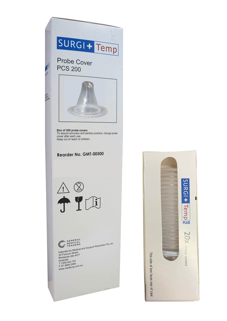  SURGI+Temp Tympanic Thermometer Probe Covers. Dispenser Box of 200.