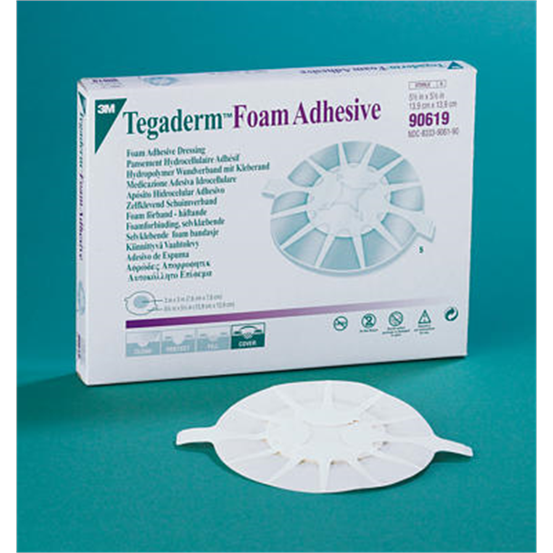 Tegaderm High Performance Foam Adhesive Dressing 14cm x 14cm. Pack of 5