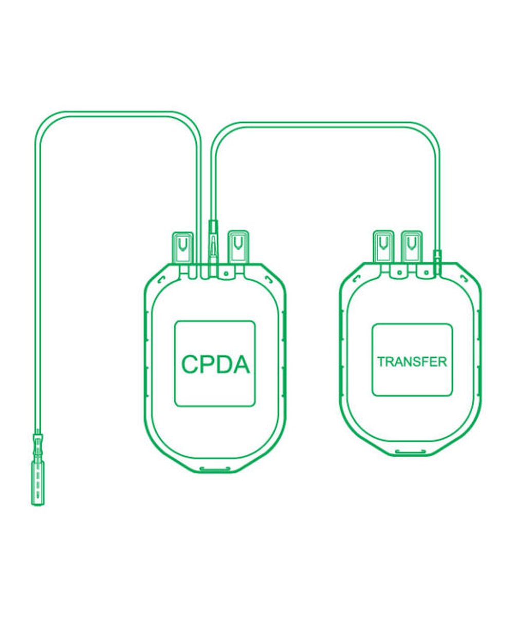 Terumo Double Blood Bag 450ml CPDA-1 with S/A & NIP. Box of 6