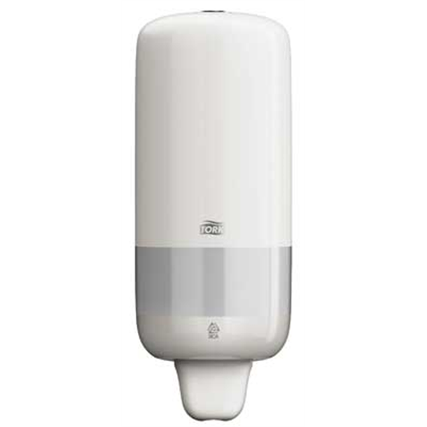 Tork S1 Liquid Soap Dispenser. White Acrylic