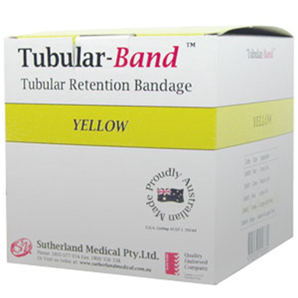 Tubular-Band Retention Bandage 10.75cm - Head and Trunk 10m Yellow
