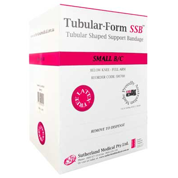 Tubular-Form SSB Support Bandage Size B/C - Small, Full Arm-Half Leg 15-19cm