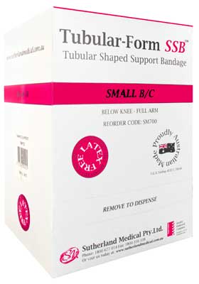 Tubular-Form SSB Support Bandage Size B/C - Small, Full Arm-Half Leg 15-19cm