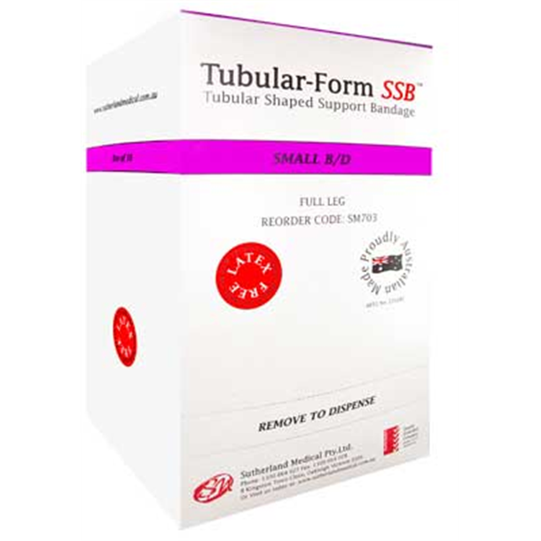 Tubular-Form SSB Support Bandage Size B/D - Small, Full Leg 15-19cm