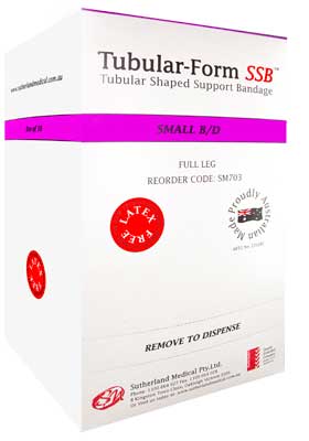 Tubular-Form SSB Support Bandage Size B/D - Small, Full Leg 15-19cm