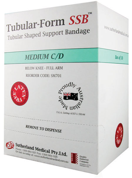 Tubular-Form SSB Support Bandage Size C/D - Medium, Full Arm-Half Leg 18-23cm