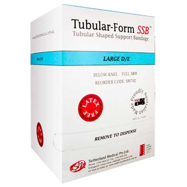 Tubular-Form SSB Support Bandage Size D/E - Large, Full Arm-Half Leg 22-27cm