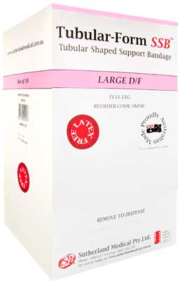 Tubular-Form SSB Support Bandage Size D/F - Large, Full Leg 22-27cm