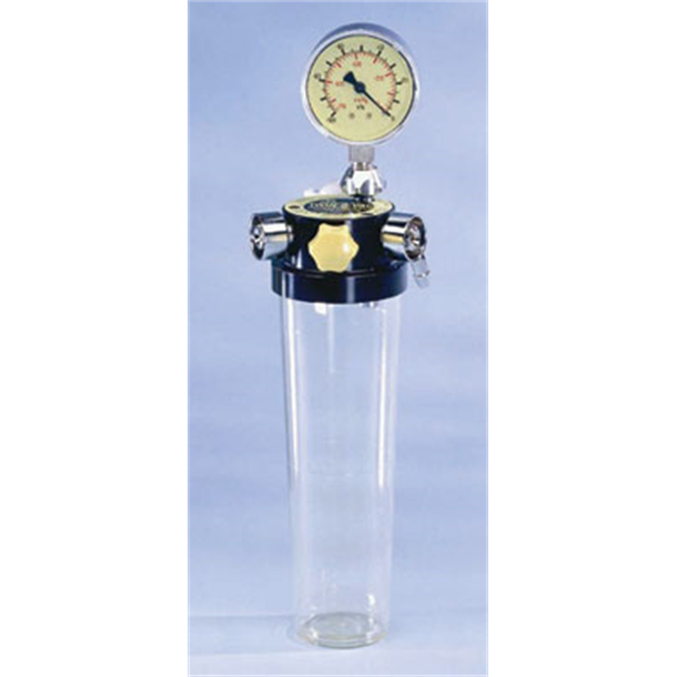 Twin-O-Vac with Gauge and 400ml Receiver Jar.