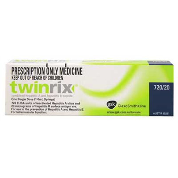 Twinrix Rapid *S4* Adult 1ml Prefilled Syringe.
