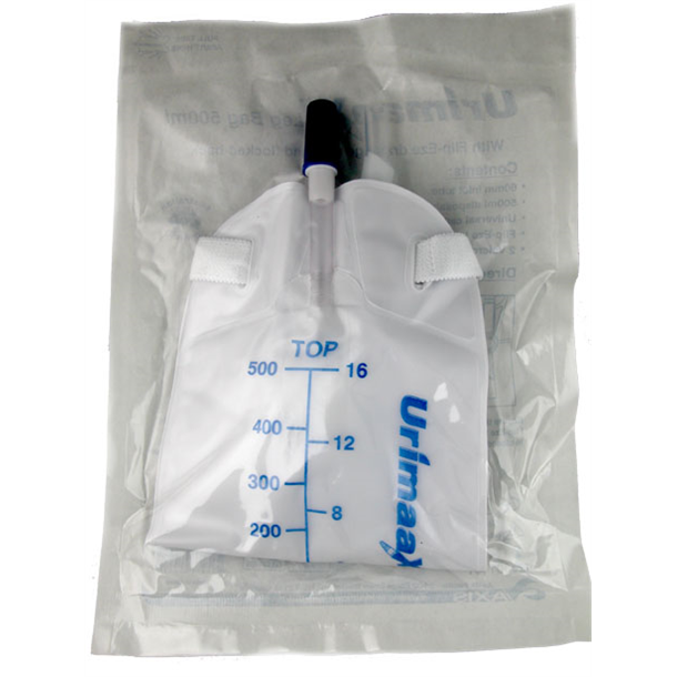 UrimaaX Urine Leg Bag 500ml with 6cm Inlet Tube