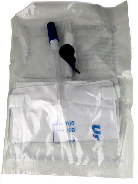 UrimaaX Urine Leg Bag 750ml with 10cm Inlet Tube