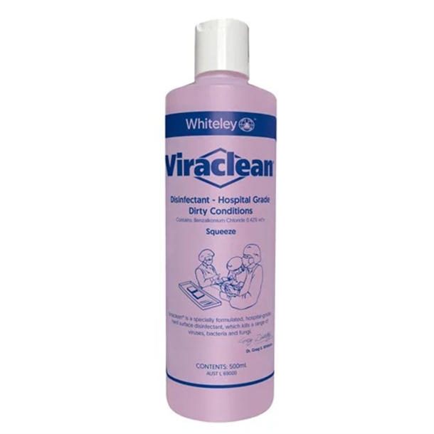 Viraclean Hospital Grade Disinfectant 500ml Squeeze Pack. Single