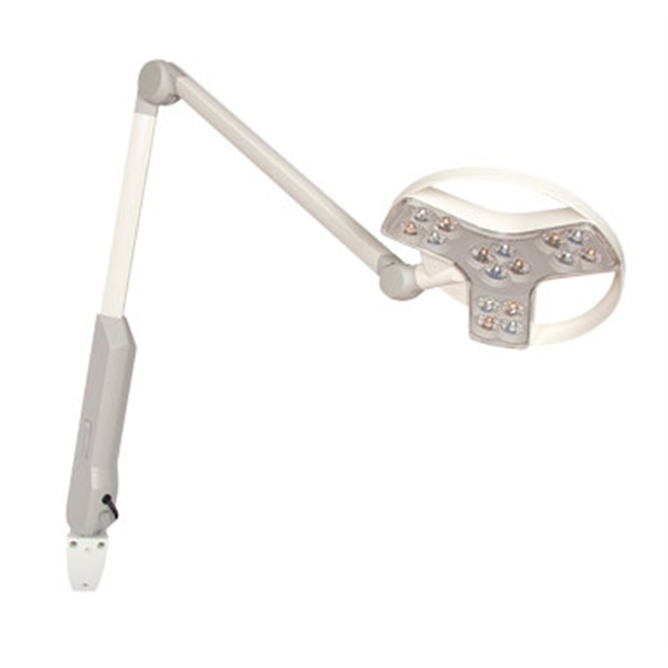 Visiano LED Examination Light with Wall Bracket. 4 Dimming Levels & 2 Colour Temps
