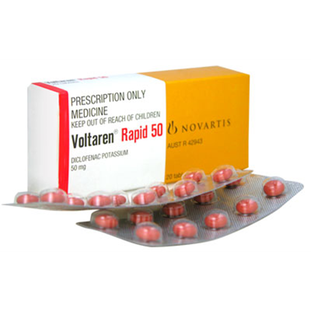 Voltaren Rapid Tablets *S4* 50mg. Pack of 20