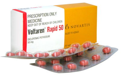 Voltaren Rapid Tablets *S4* 50mg. Pack of 20