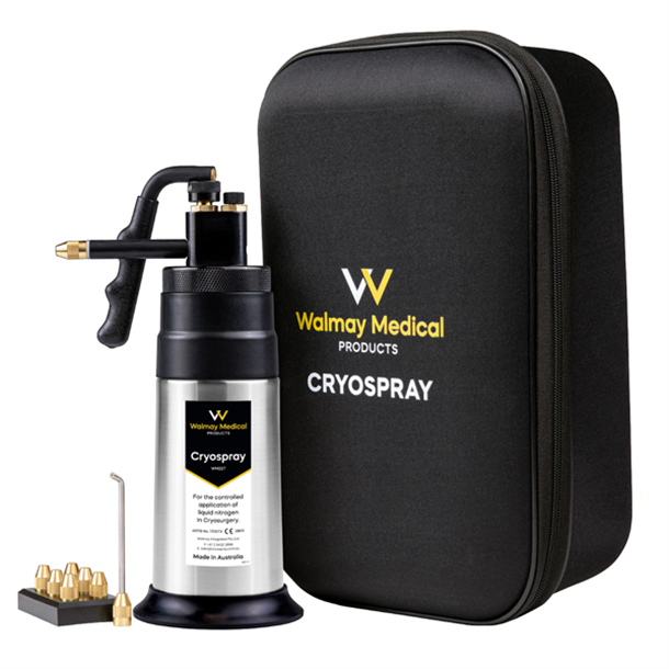 Walmay Liquid Nitrogen Cryospray Flask 300ml with Five Probe Tips